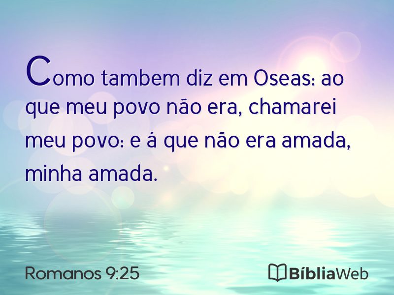 Romanos 9:25 em imagem para compartilhar
