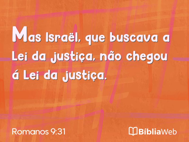 Romanos 9:31 em imagem para compartilhar