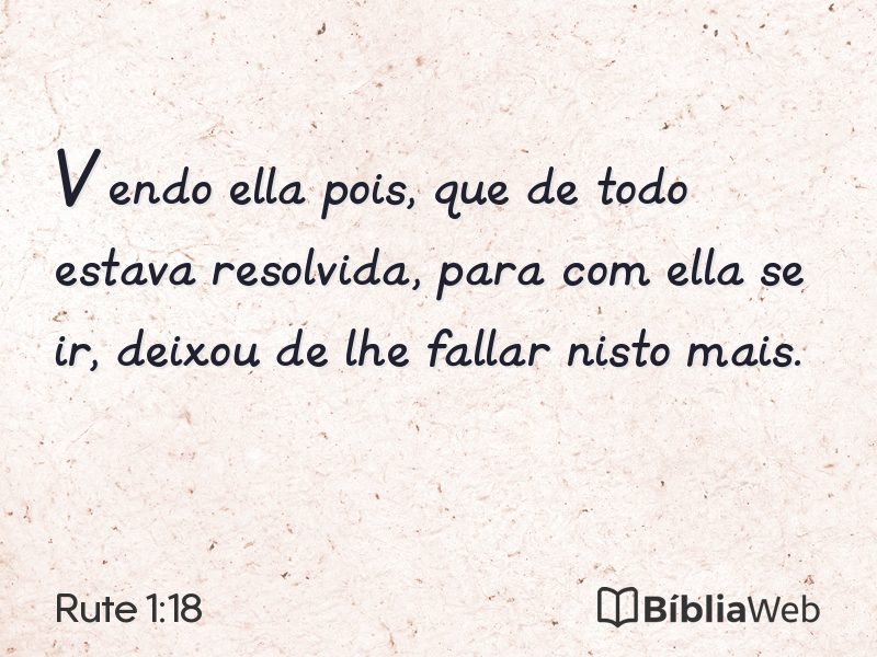 Rute 1:18 em imagem para compartilhar