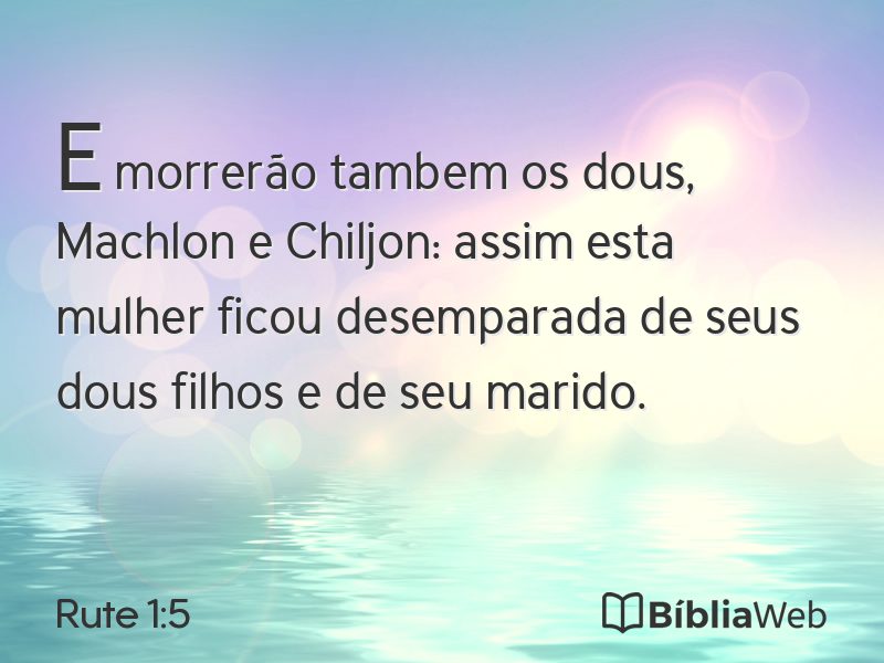 Rute 1:5 em imagem para compartilhar
