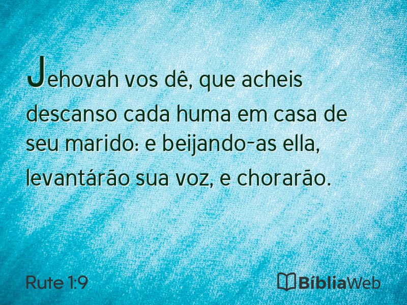 Rute 1:9 em imagem para compartilhar