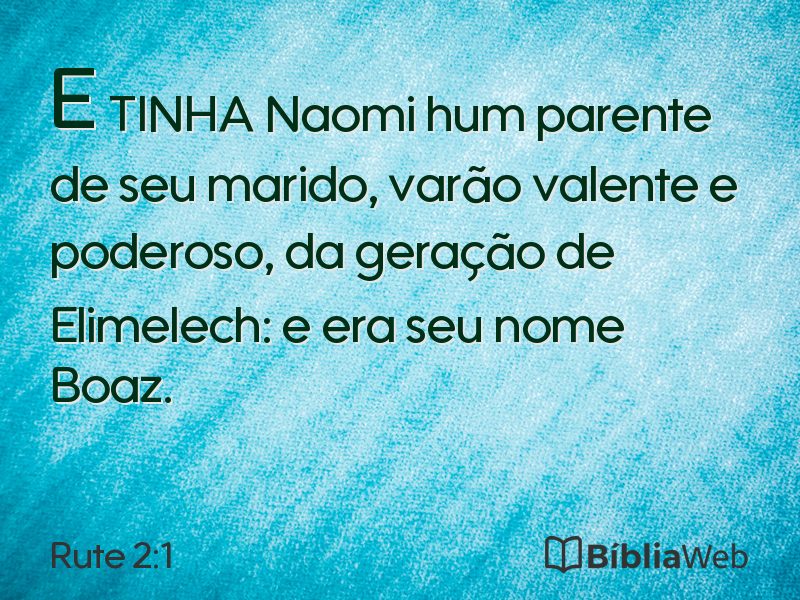Rute 2:1 em imagem para compartilhar