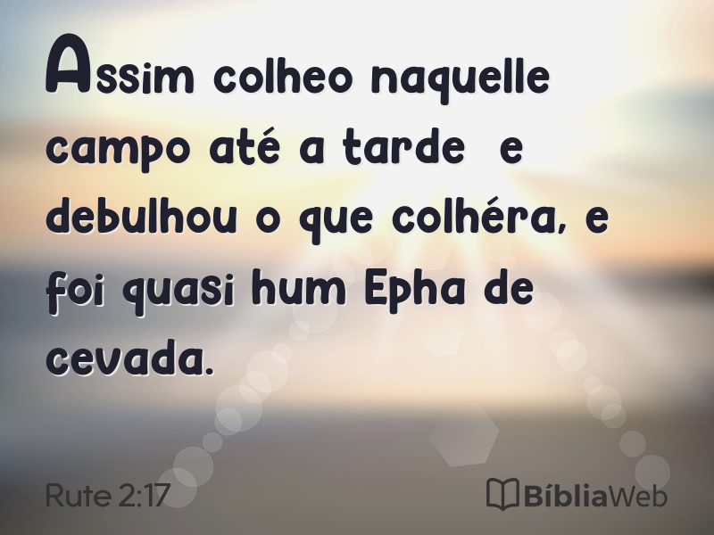 Rute 2:17 em imagem para compartilhar