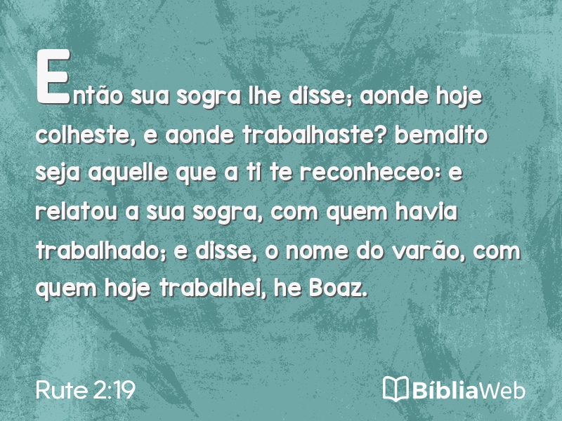 Rute 2:19 em imagem para compartilhar