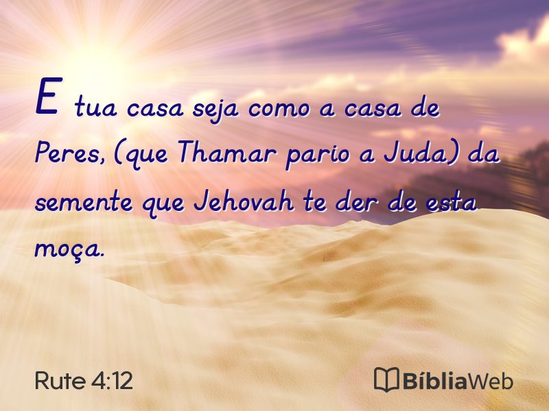 Rute 4:12 em imagem para compartilhar