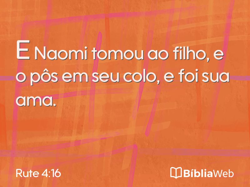 Rute 4:16 em imagem para compartilhar
