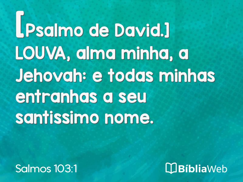 Salmos 103:1 em imagem para compartilhar