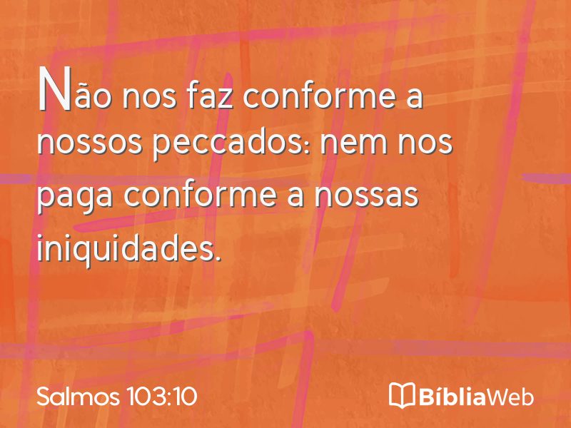 Salmos 103:10 em imagem para compartilhar