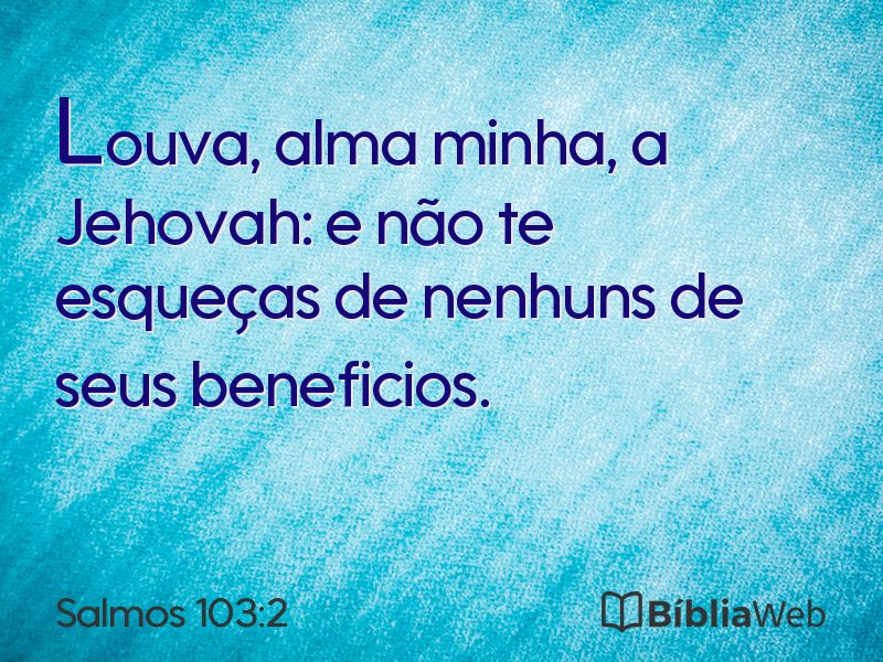 Salmos 103:2 em imagem para compartilhar