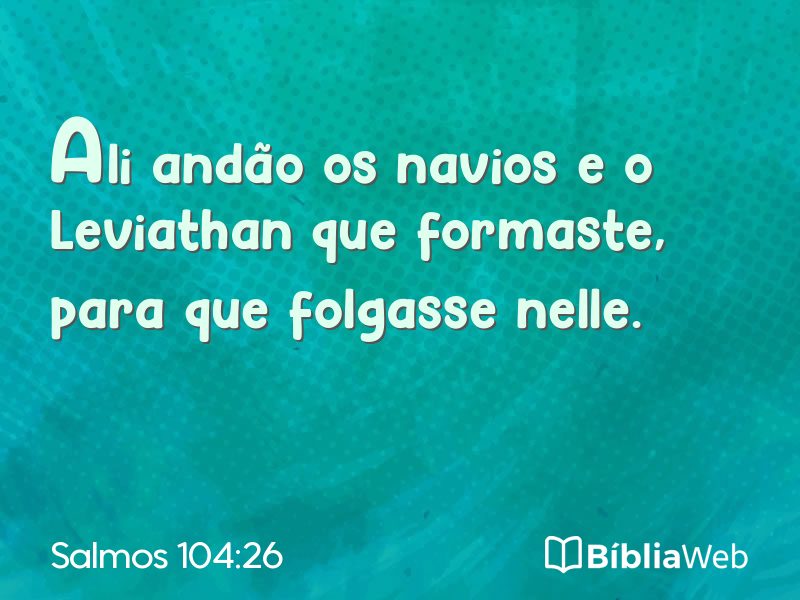 Salmos 104:26 em imagem para compartilhar