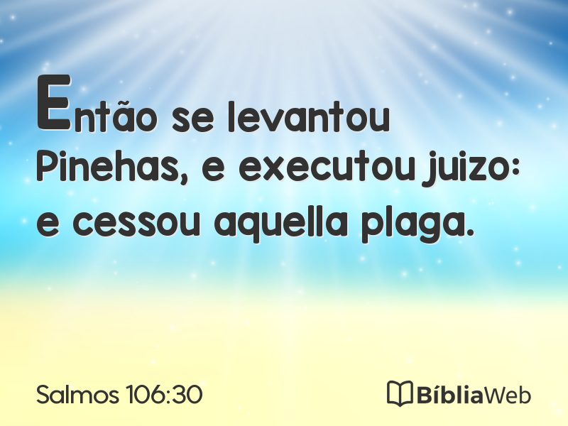Salmos 106:30 em imagem para compartilhar