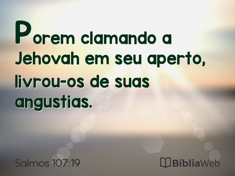 Salmos 107:19 em imagem para compartilhar