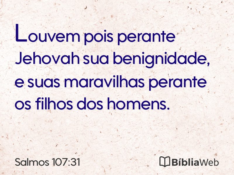 Salmos 107:31 em imagem para compartilhar