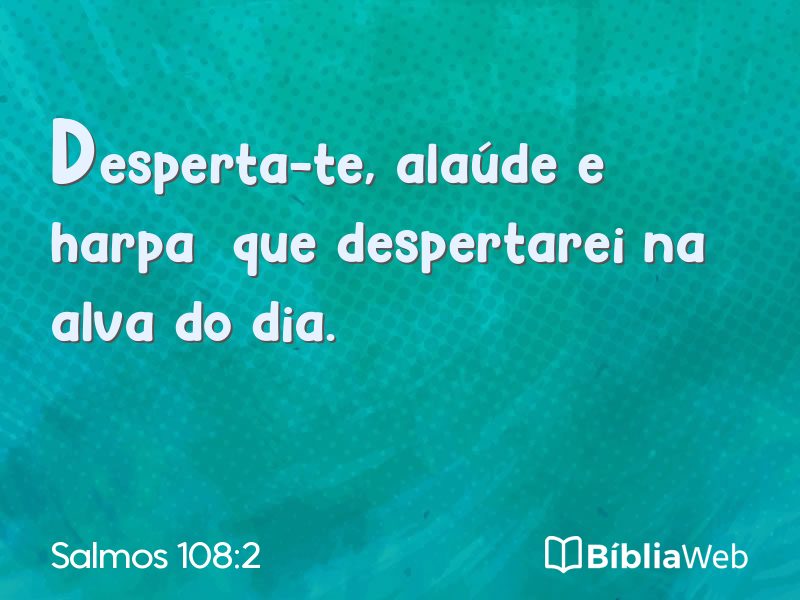 Salmos 108:2 em imagem para compartilhar