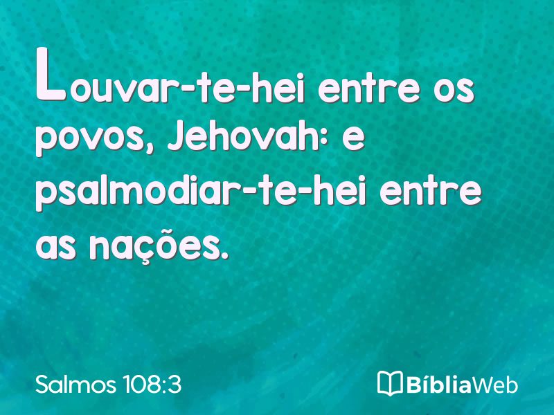 Salmos 108:3 em imagem para compartilhar