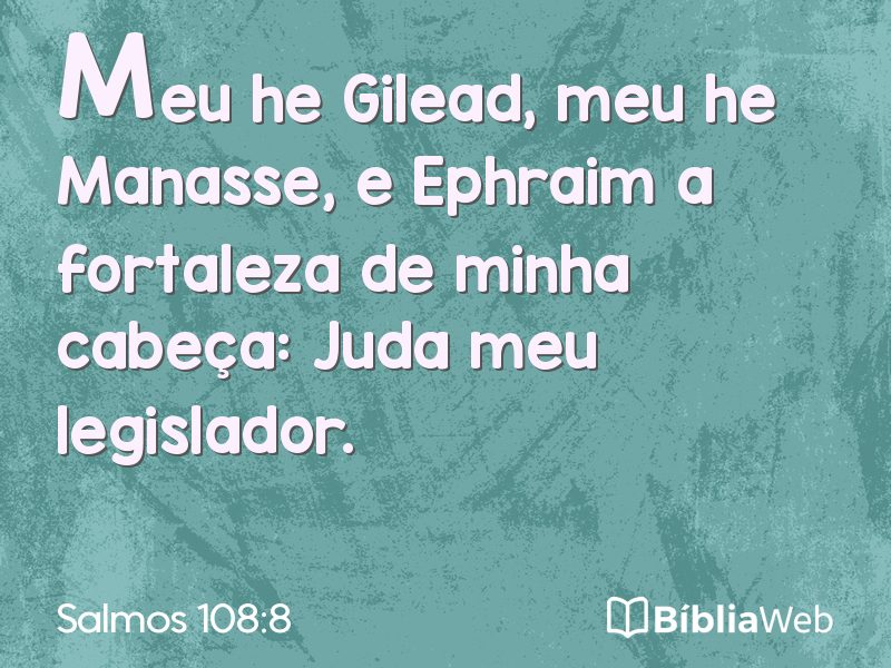 Salmos 108:8 em imagem para compartilhar