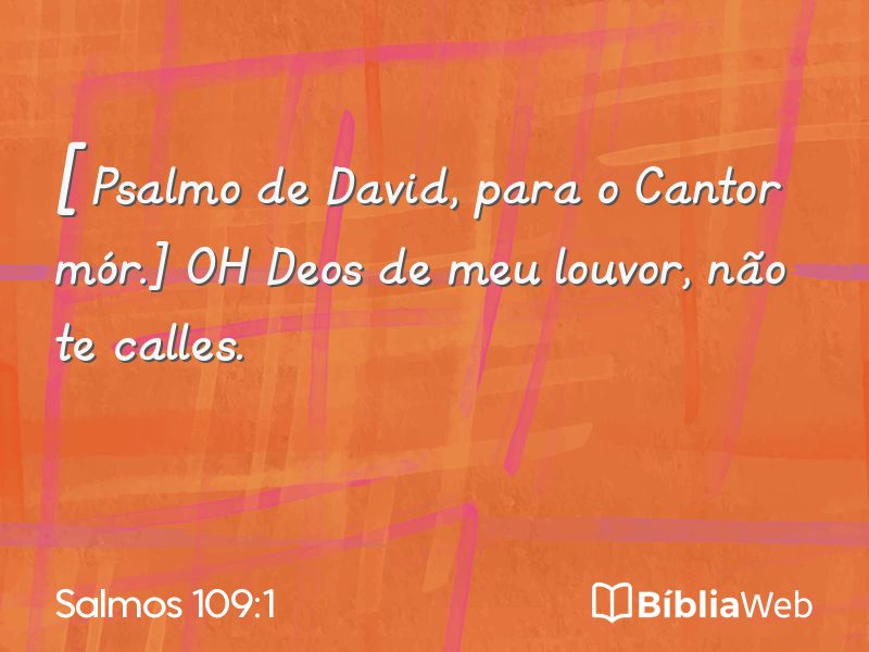 Salmos 109:1 em imagem para compartilhar