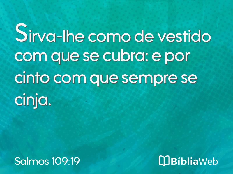 Salmos 109:19 em imagem para compartilhar