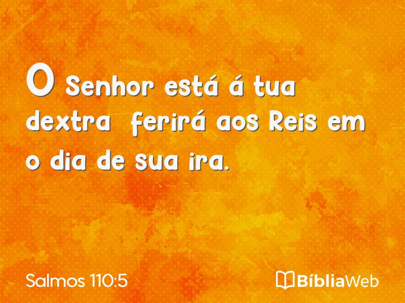 Salmos 110:5 em imagem para compartilhar