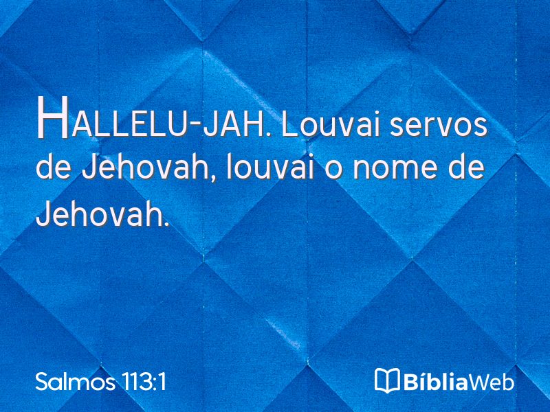 Salmos 113:1 em imagem para compartilhar
