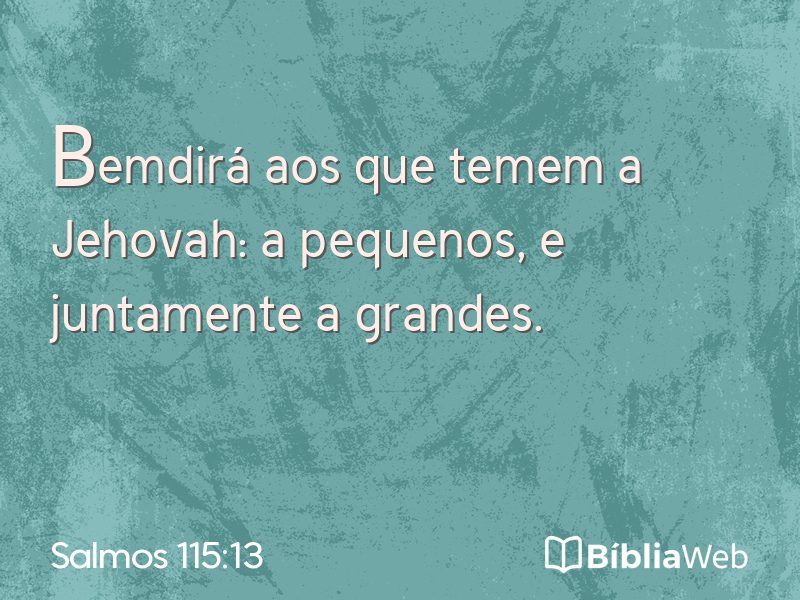 Salmos 115:13 em imagem para compartilhar