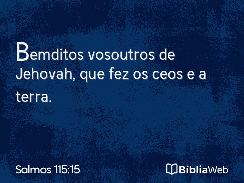 Salmos 115:15 em imagem para compartilhar
