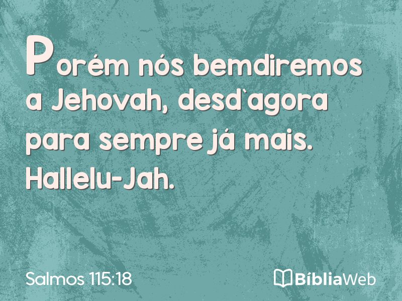 Salmos 115:18 em imagem para compartilhar