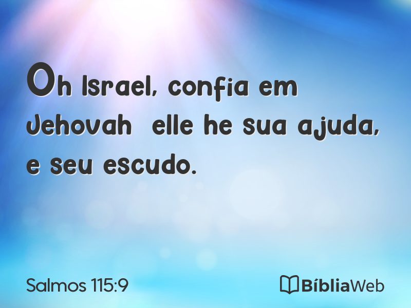 Salmos 115:9 em imagem para compartilhar