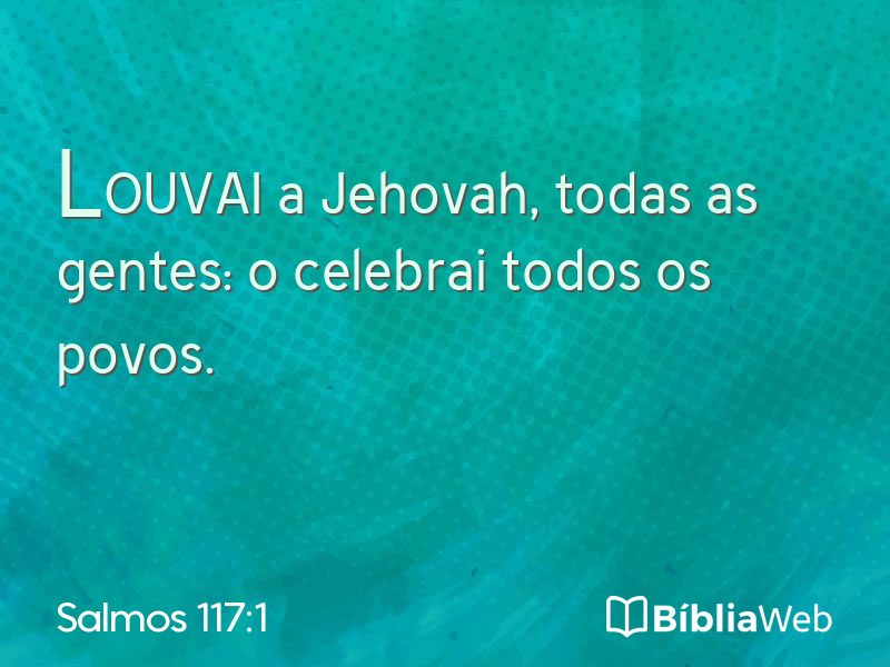 Salmos 117:1 em imagem para compartilhar
