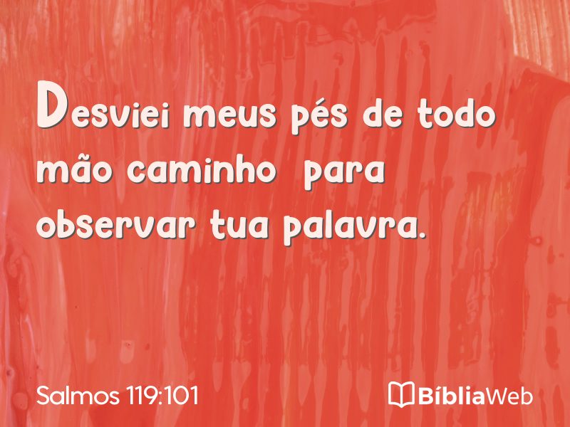 Salmos 119:101 em imagem para compartilhar