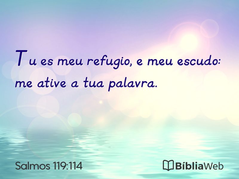 Salmos 119:114 em imagem para compartilhar