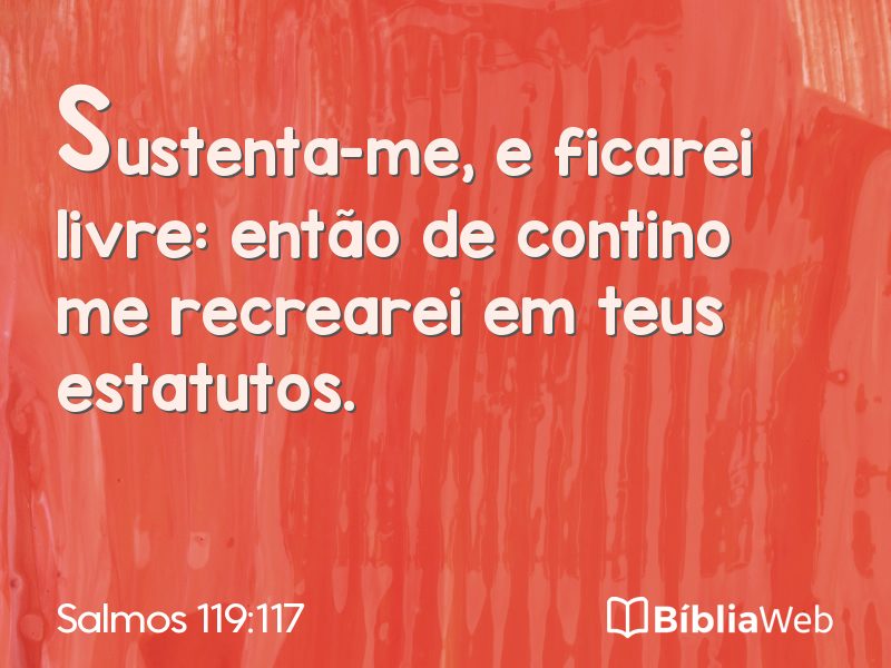 Salmos 119:117 em imagem para compartilhar