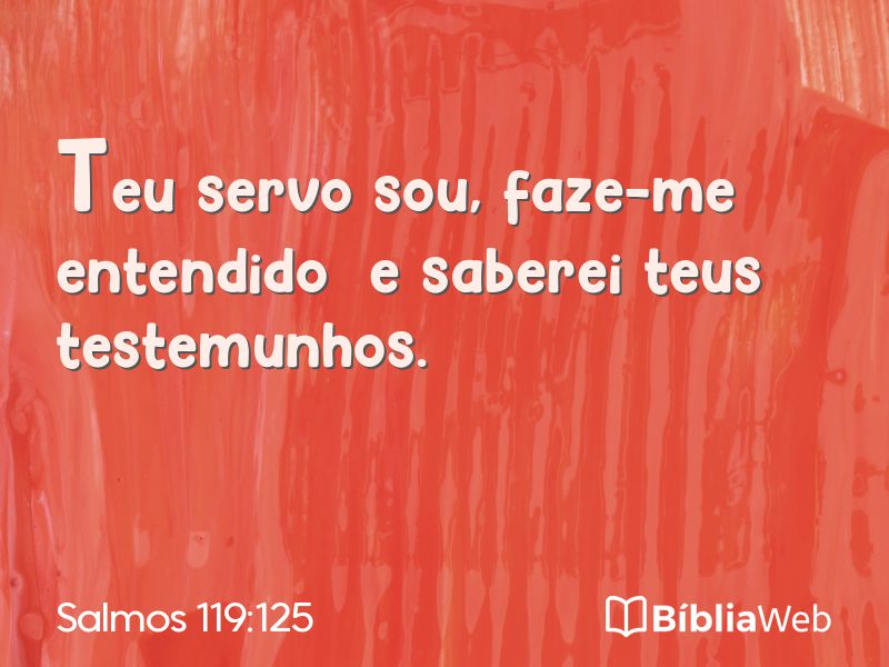 Salmos 119:125 em imagem para compartilhar