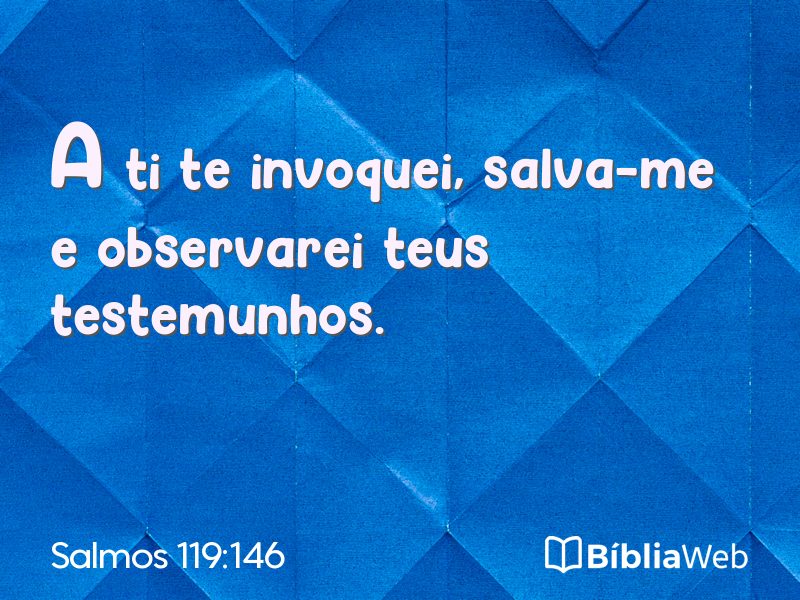 Salmos 119:146 em imagem para compartilhar