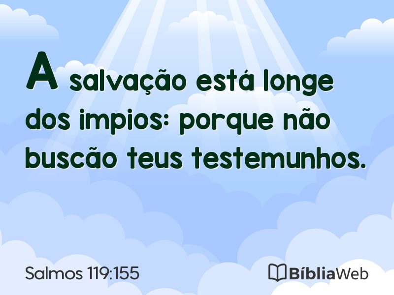 Salmos 119:155 em imagem para compartilhar