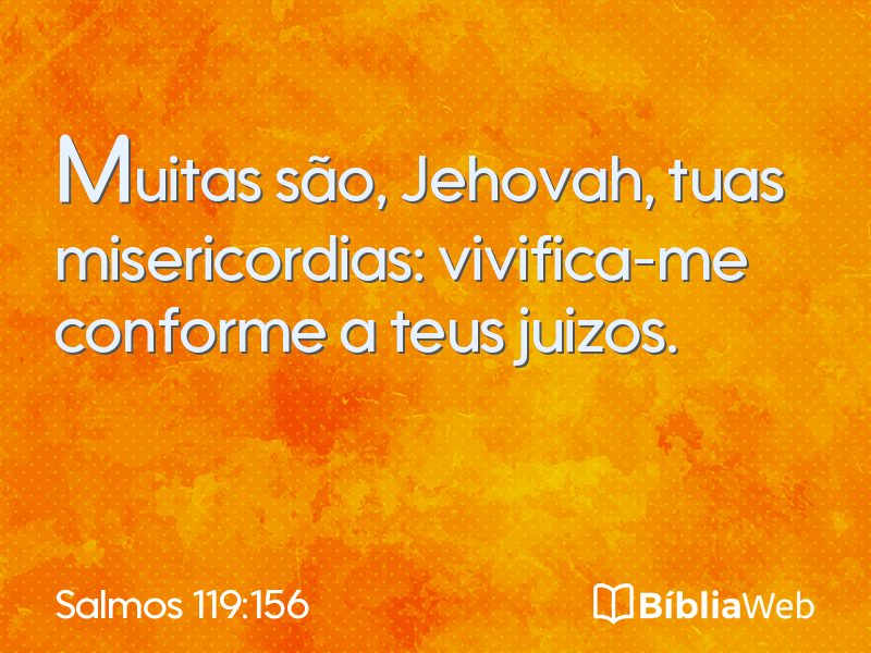 Salmos 119:156 em imagem para compartilhar
