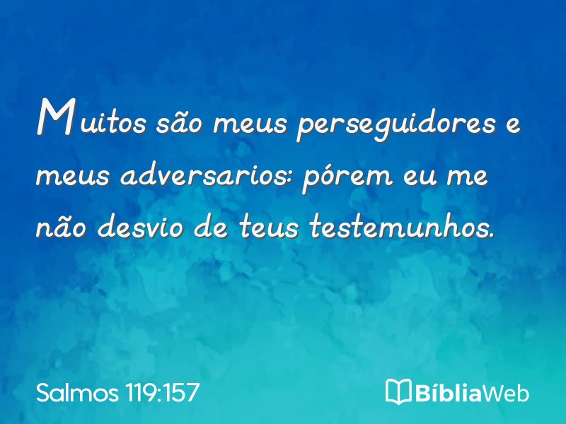 Salmos 119:157 em imagem para compartilhar
