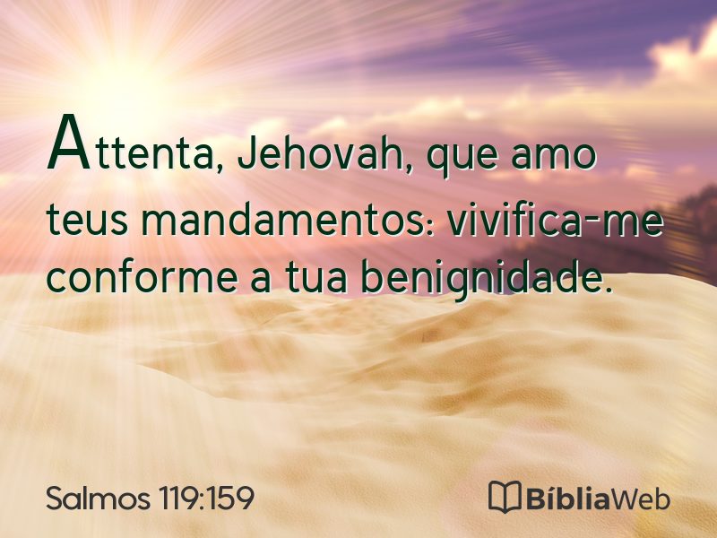 Salmos 119:159 em imagem para compartilhar