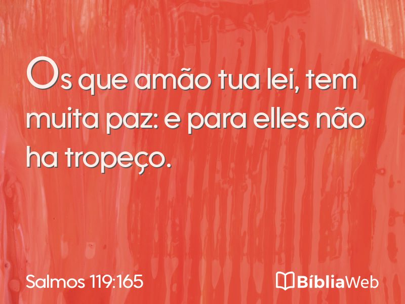 Salmos 119:165 em imagem para compartilhar