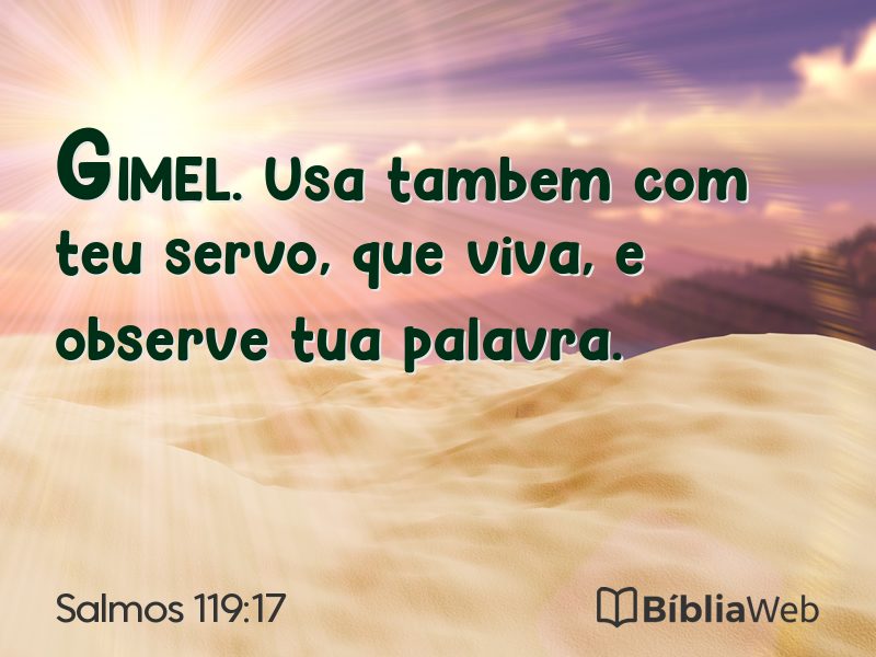Salmos 119:17 em imagem para compartilhar