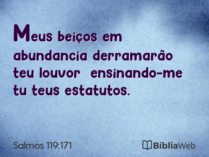 Salmos 119:171 em imagem para compartilhar