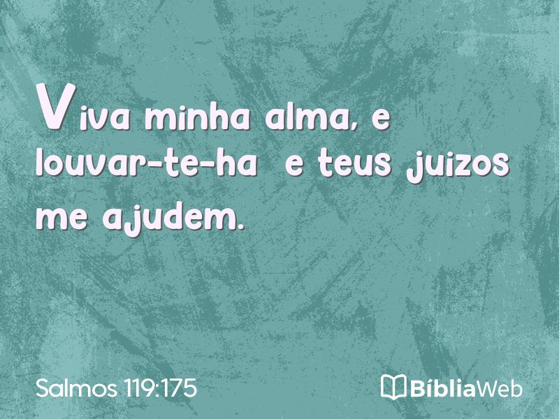 Salmos 119:175 em imagem para compartilhar