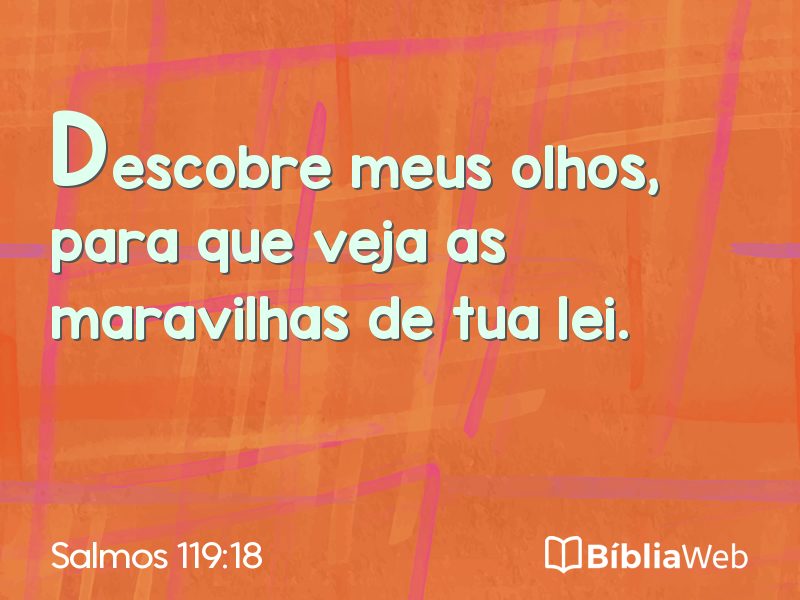 Salmos 119:18 em imagem para compartilhar