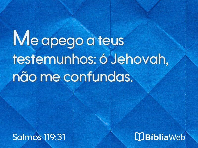 Salmos 119:31 em imagem para compartilhar