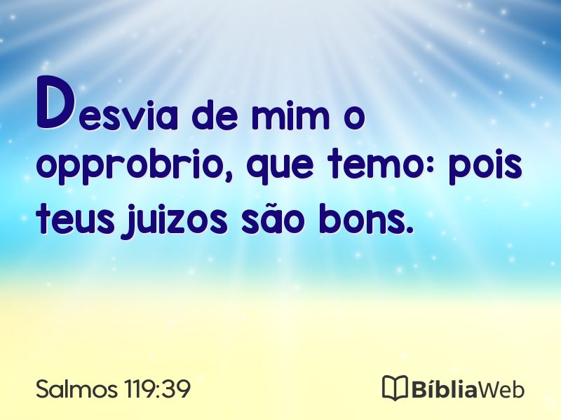 Salmos 119:39 em imagem para compartilhar