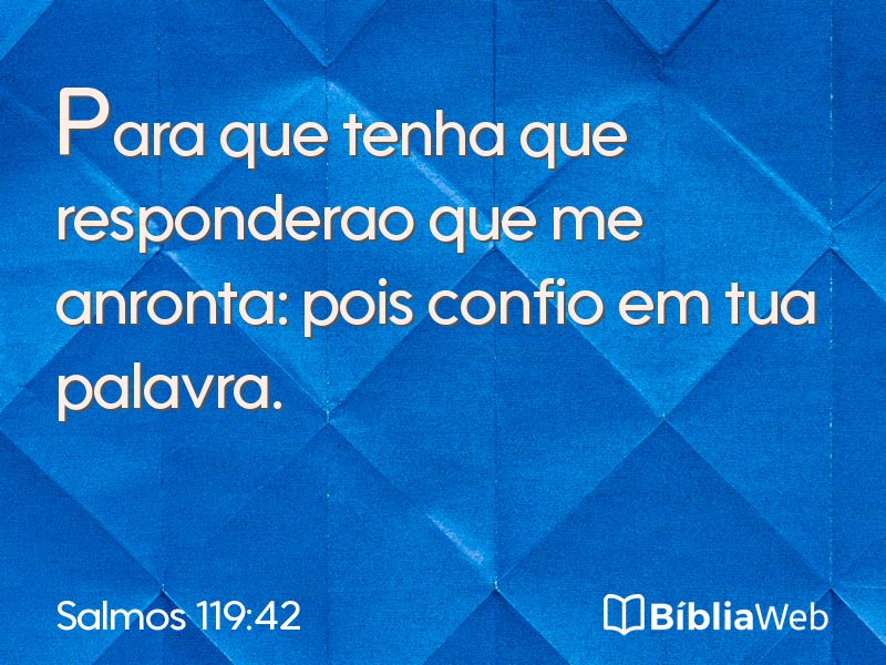 Salmos 119:42 em imagem para compartilhar