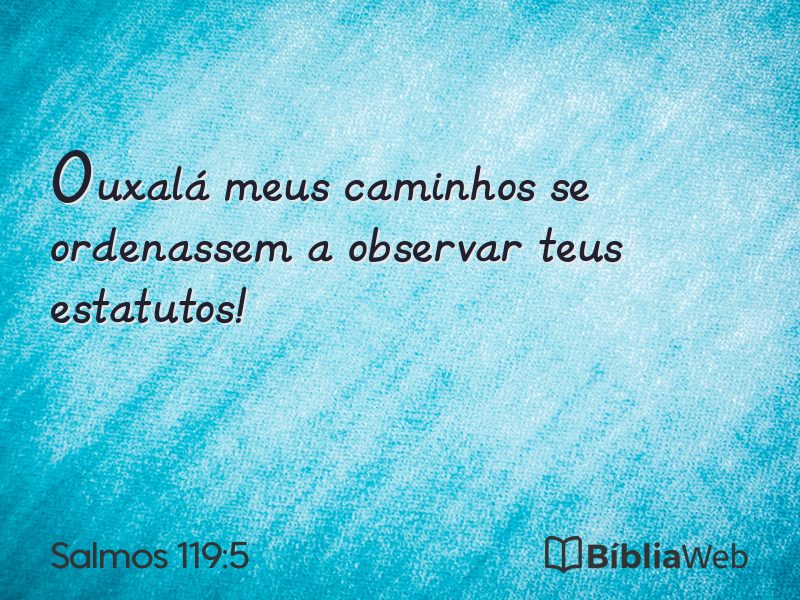 Salmos 119:5 em imagem para compartilhar