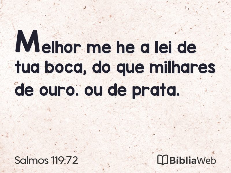 Salmos 119:72 em imagem para compartilhar