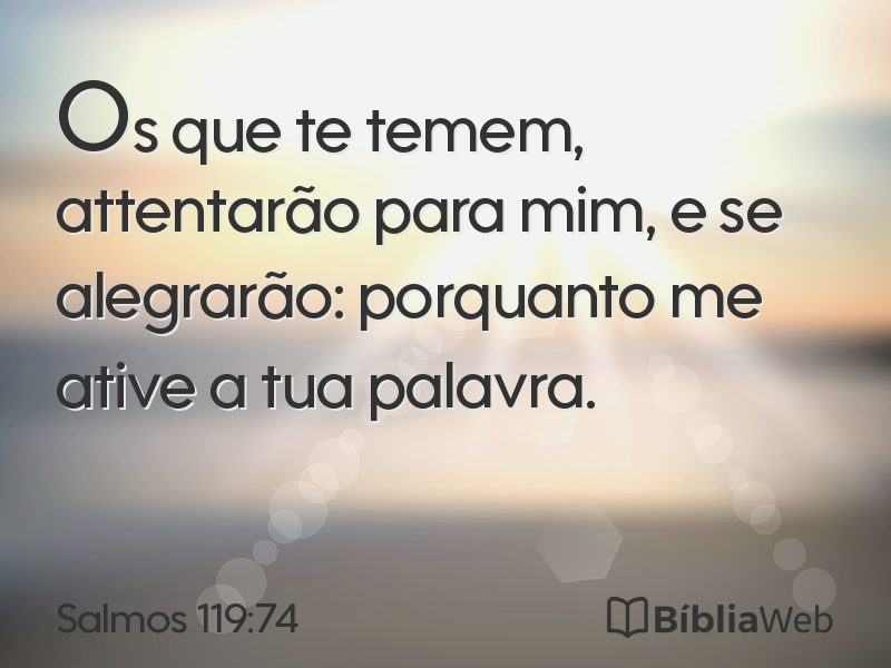 Salmos 119:74 em imagem para compartilhar