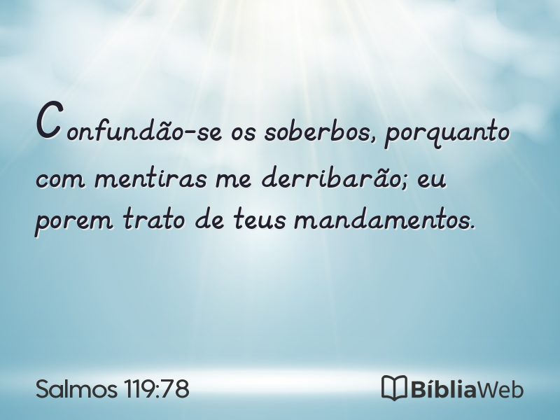 Salmos 119:78 em imagem para compartilhar
